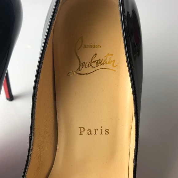 Christian Louboutin Bat Pump 100 Black Pumps 38 - Picture 3 of 8